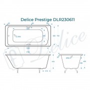 Ванна чугунная Delice France Prestige 175x75 DLR230611