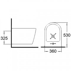 Биде подвесное Timo Inari TK-504MB