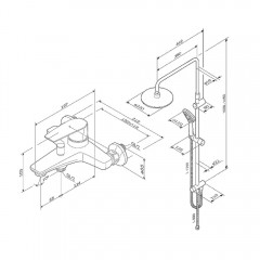 Душевая система Am.Pm Gem F40890A14