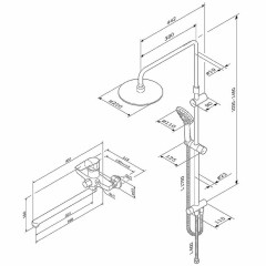 Душевая система Am.Pm Gem F40890A94