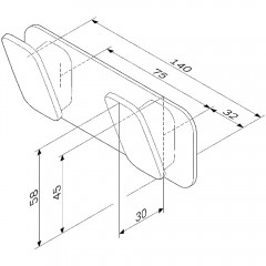 Планка с 2-мя крючками Am.Pm Inspire V2.0 A50A35622