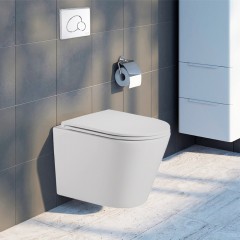 Унитаз подвесной WeltWasser Salzbach 043 GL-WT безободковый торнадо