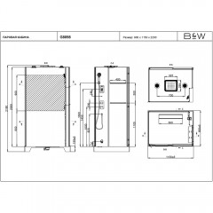 Душевая кабина Black&White G8898