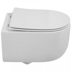 Унитаз подвесной BelBagno Soft-tor BB084CH-TOR+BB051SC безободковый торнадо