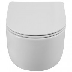 Унитаз подвесной BelBagno Soft-tor BB084CH-TOR+BB051SC безободковый торнадо