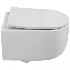 Унитаз подвесной BelBagno Soft-tor BB084CH-TOR+BB2031SC безободковый торнадо