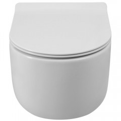 Унитаз подвесной BelBagno Soft-tor BB084CH-TOR+BB2111SC безободковый торнадо