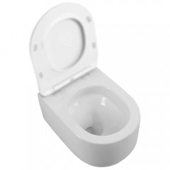 Унитаз подвесной BelBagno Soft-tor BB084CH-TOR+BB2111SC безободковый торнадо