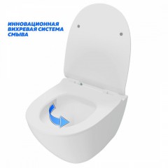 Инсталляция Geberit 111.154.11.2 + кнопка смыва Delta01 115.107.21.1 + унитаз Teymi Lina Vortex T40110 безободковый торнадо с сиденьем