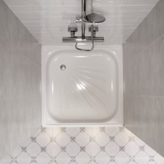Поддон стальной Teymi Helmi 80x80 T100105