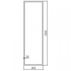 Зеркало Teymi Helmi 45x150 T20307S