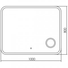 Зеркало Teymi Solli 100x80 T20214S