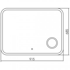 Зеркало Teymi Solli 90x70 T20215S