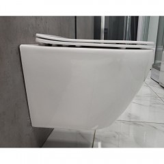 Инсталляция Geberit 111.154.11.1 + кнопка смыва Delta01 115.107.11.1 + унитаз SantiLine SL-5025 безободковый торнадо с сиденьем