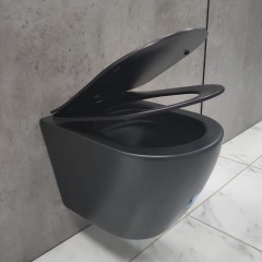 Инсталляция Grohe 38811KF0 + унитаз SantiLine SL-5025MB безободковый торнадо с сиденьем