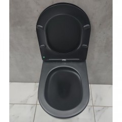 Инсталляция TECE 9400401-9240407 + унитаз SantiLine SL-5025MB безободковый торнадо с сиденьем