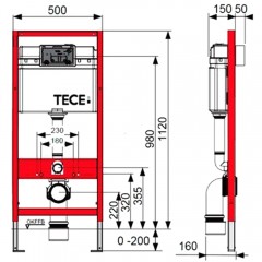 Инсталляция TECE 9400012 + унитаз WeltWasser Heimbach 004 GL-WT безободковый с сиденьем