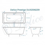 Ванна чугунная Delice France Prestige 180x80 DLR230623R