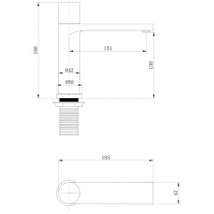 Смеситель для раковины Abber Rund AF8710B