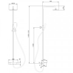 Душевая система Abber Thermostat AF8516B термостат