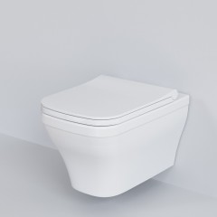 Унитаз подвесной Ambassador Benefit 203T20001R-202T20001S безободковый