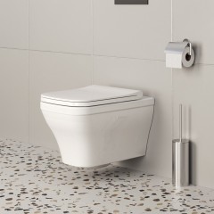 Унитаз подвесной Ambassador Benefit 203T20001R-202T20001S безободковый