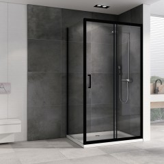 Душевое ограждение Abber Schwarzer Diamant AG30100B-S100B