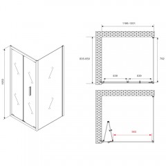 Душевое ограждение Abber Sonnenstrand AG07120-S85