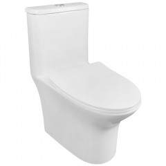 Унитаз Azario Sente AZ8614 моноблок безободковый