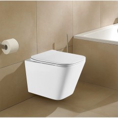 Унитаз подвесной Azario Teramo AZ0052UQ безободковый торнадо