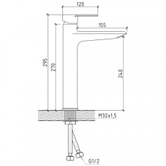 Смеситель для раковины Teymi Kati T10216