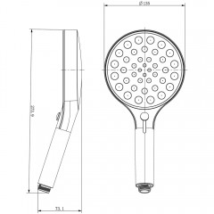 Ручной душ Vincea Inspire VSHN-3I2HMB