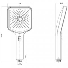 Ручной душ Vincea Inspire VSHN-3I4HMB