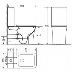 Унитаз Cerutti Marmolada MB CT9826 безободковый