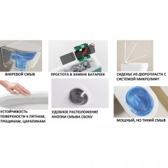 Унитаз подвесной Cerutti Sella Aria Pulse MB CT10194 с импульсным смывом