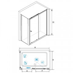 Душевое ограждение RGW Classic CL-45-1 100x80 040945108-011