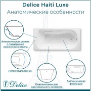Ванна чугунная Delice France Haiti Luxe 160x80 DLR230637R-AS