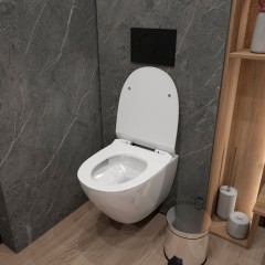 Унитаз подвесной Teymi Lina Pro Vortex T40112 безободковый торнадо