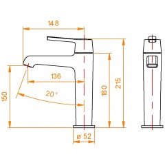 Смеситель для раковины RGW SP-301G