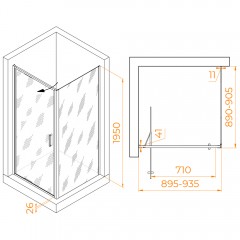 Душевое ограждение RGW Stilvoll SV-135B 90x90 703213599-14
