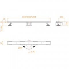 Трап душевой RGW SDR-08 800 21210880-011