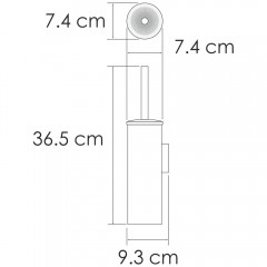 Ёршик для унитаза подвесной WasserKRAFT K-1087POLISHED GOLD