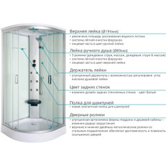 Душевая кабина Luxus 836 Capri