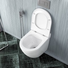 Инсталляция Geberit 111.154.11.2 + кнопка смыва Delta01 115.107.21.1 + унитаз Teymi Iva T40601 безободковый с сиденьем