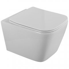 Унитаз подвесной BelBagno Due 2.0 BB7107CHR/SC безободковый