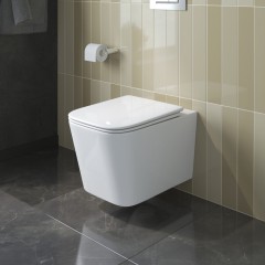 Унитаз подвесной BelBagno Due-tor BB5171CH-TOR/SC безободковый торнадо
