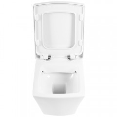 Унитаз подвесной BelBagno Regina BB104CH+BB104SC безободковый
