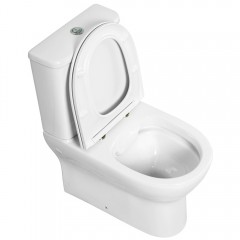 Унитаз BelBagno Energia BB8134CPR/SC+BB8134T безободковый
