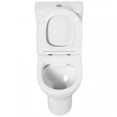 Унитаз BelBagno Energia BB8134CPR/SC+BB8134T безободковый