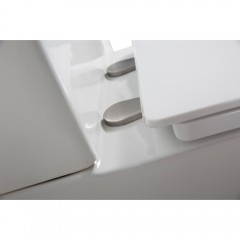 Унитаз BelBagno Lounge BB045CPR/SC+BB045/051T безободковый